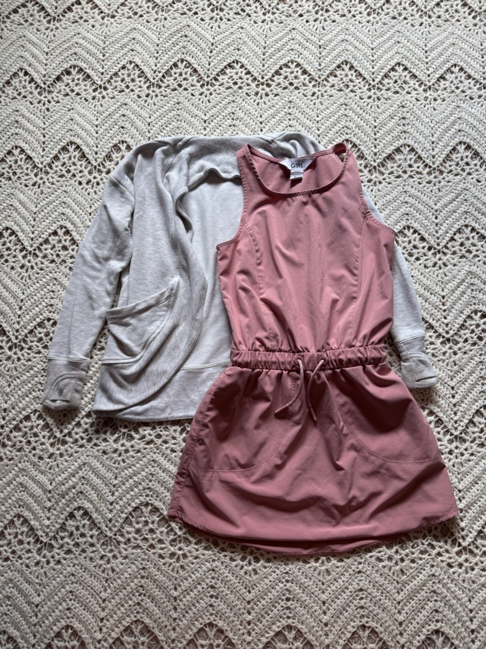 Athleta Girl Bundle Of Active Dress And Cardigan Size 6 Play Clothes Summer